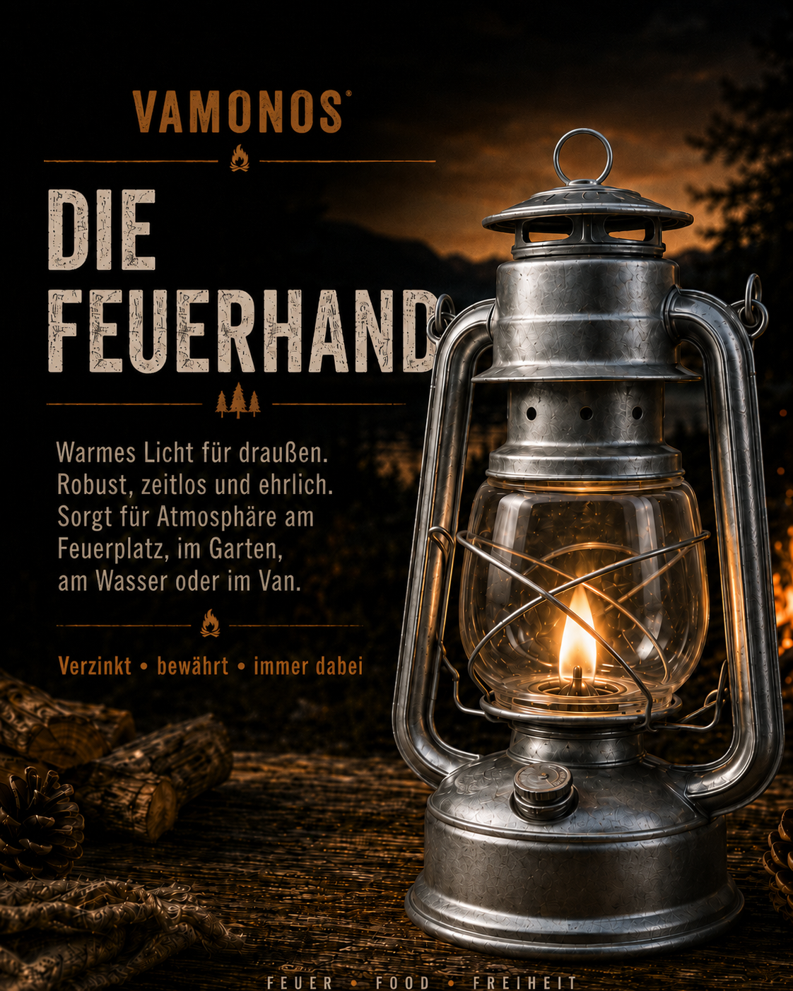 Die Feuerhand Laterne im Vamonos Starterset