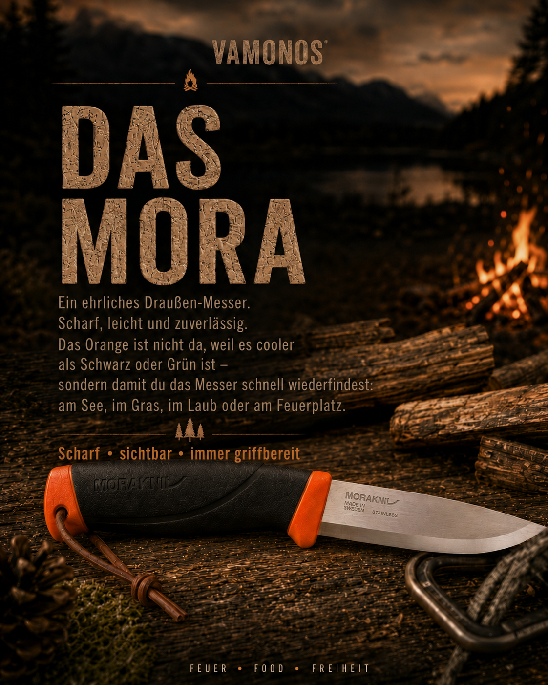 Das Mora Messer im Vamonos Starterset